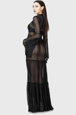 Amanita's Sorrow Maxi Dress [B] -Plus Size Shop AMANITAS SORROW MAXI DRESS BLACK W G