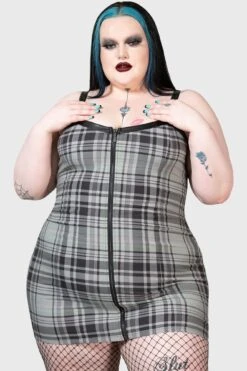 Bury Me Bodycon Dress [PLUS] -Plus Size Shop BURY ME BODYCON DRESS PLUS GREY W D