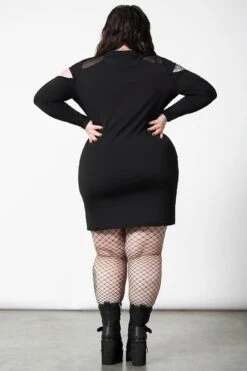 Cosmic Shift Long Sleeve Dress [PLUS] -Plus Size Shop COSMIC SHIFT LONG SLEEVE DRESS PLUS W F