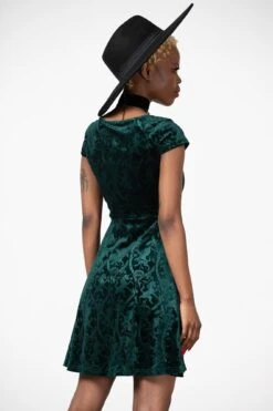 Devilry Skater Dress [EMERALD] -Plus Size Shop DEVILRY SKATER DRESS EMERALD W E