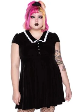 Every Mourning Collar Dress [B] [PLUS]