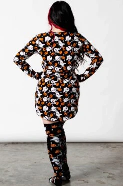 Plus Size Shop -Plus Size Shop HAUNTED PUMPKIN SLEEP DRESS C
