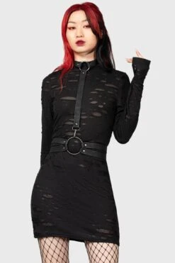 Sinners Glimmer Long Sleeve Dress -Plus Size Shop SINNERS GLIMMER BODYCON DRESS W D