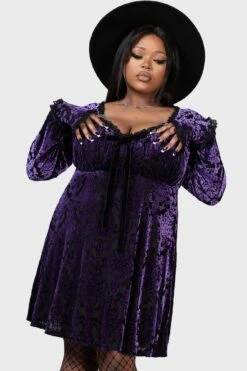 Sitri Long Sleeve Dress [PURPLE] [PLUS]