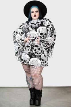 Plus Size Shop -Plus Size Shop SKELETON MINI DRESS PLUS W C