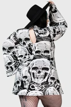 Skeleton Season Mini Dress [PLUS] -Plus Size Shop SKELETON MINI DRESS PLUS W E
