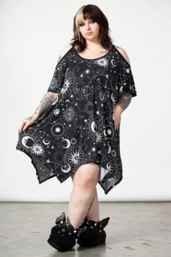 Zodiac Lounge Dress [PLUS] -Plus Size Shop ZODIAC SLEEP DRESS PLUS W D